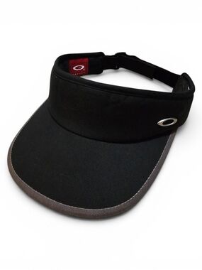 Vintage Oakley Black Visor with Gray Edge Trim
